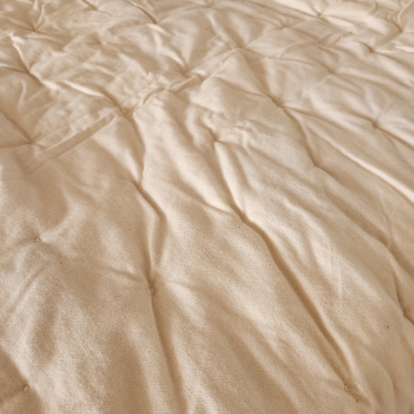 HANDMADE Quilt Patchwork Muslin Backing Tied Country Farmhouse Cottage 48 x 60 - Picture 8 of 10